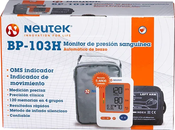 Baumanómetro digital de brazo BP-103H Neutek